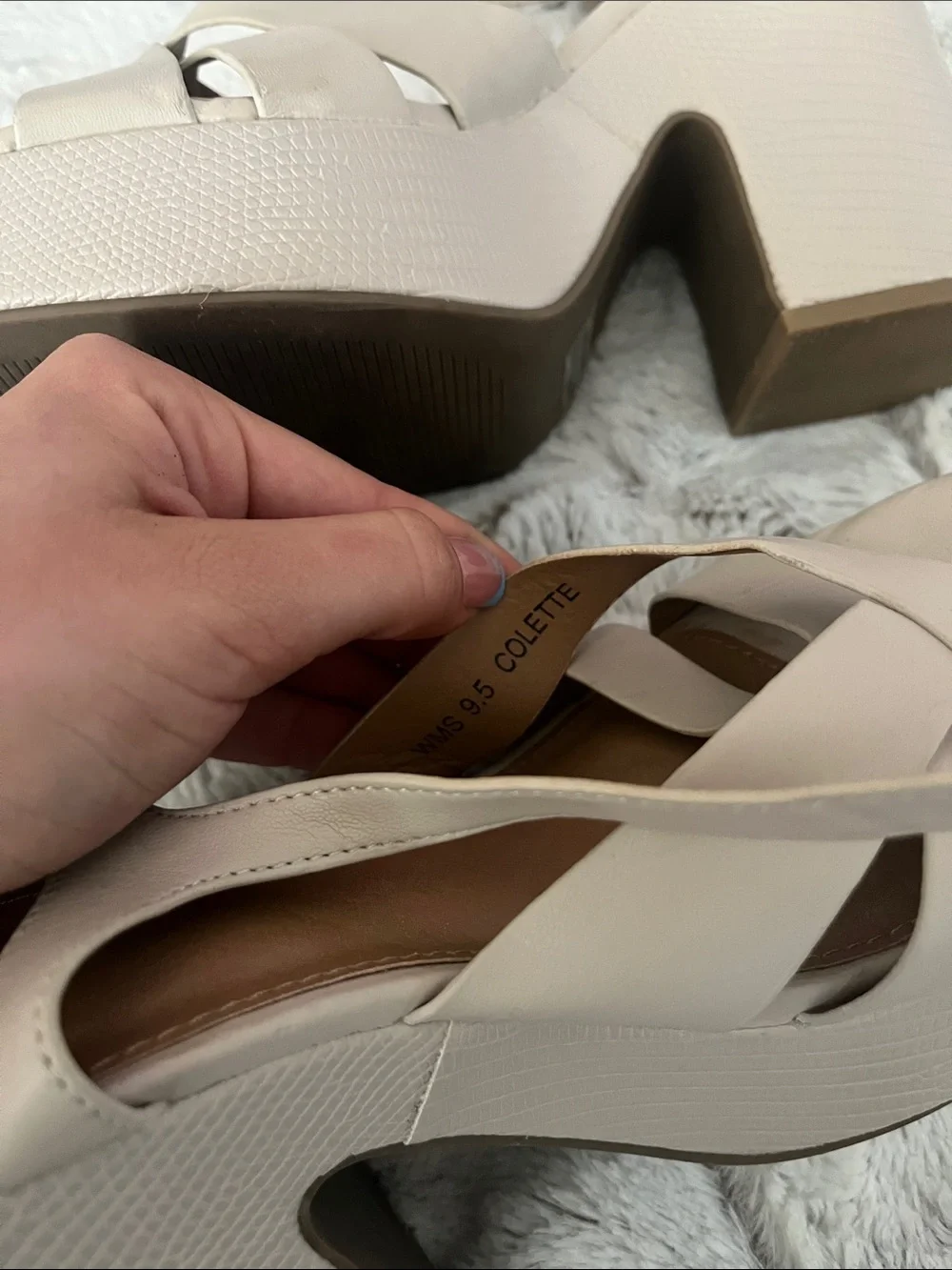 DV by Dolce Vita Neutral Taupe Platform Slingback Sandals